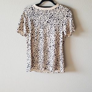 Nwt animal print t shirt cheetah leopard beige